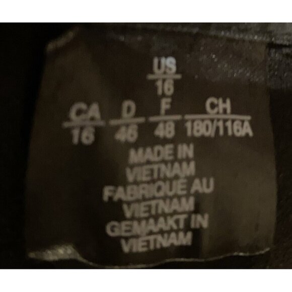 DKNY Knit Dress Womens 16 Combo Metallic Sleeve Stretch Career Professional - Picture 13 of 13